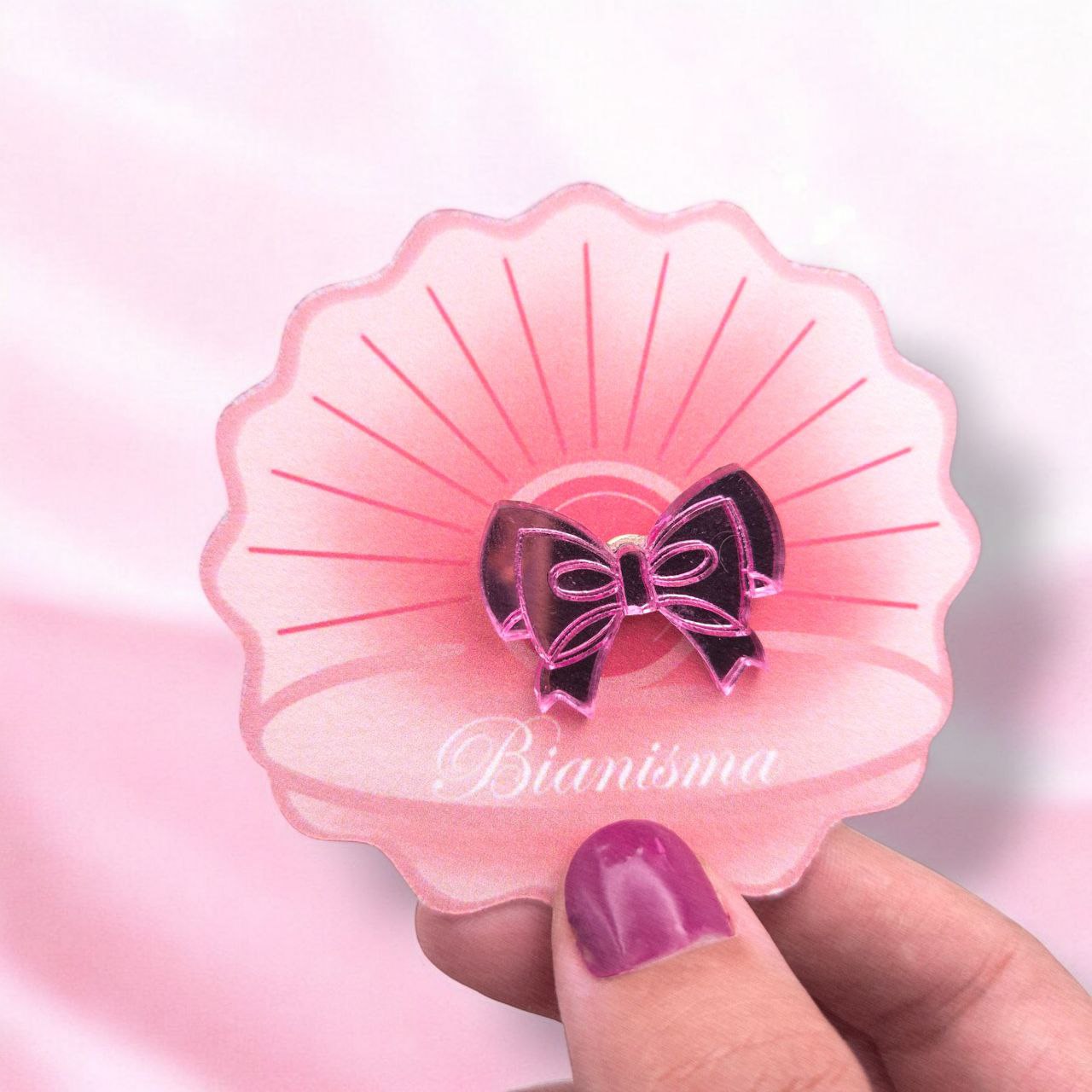 Anillo nudo de aurora rosa