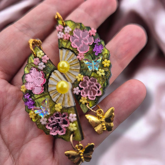 Las mariposas de Mayfair | Pendientes abanico
