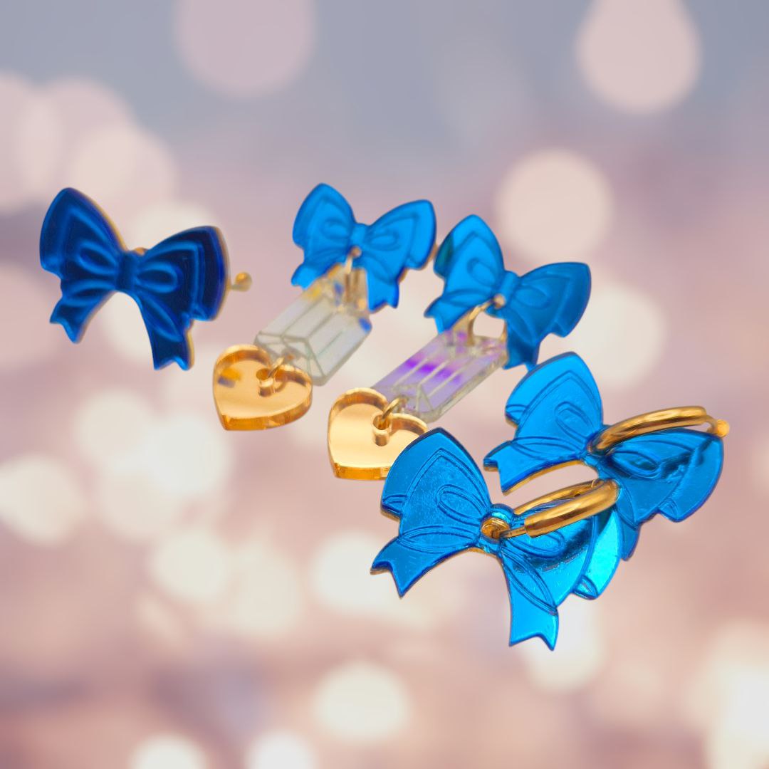 Charm nudo de aurora azul
