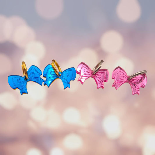 Breloque nœud Aurora rose