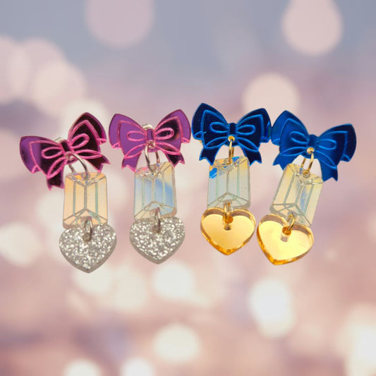 Nœud Aurora avec cœur rose