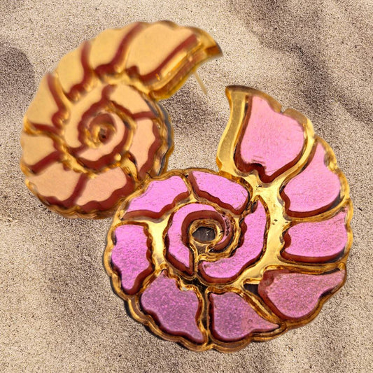 Spirale de l'Abîme (intérieur rose irisé)