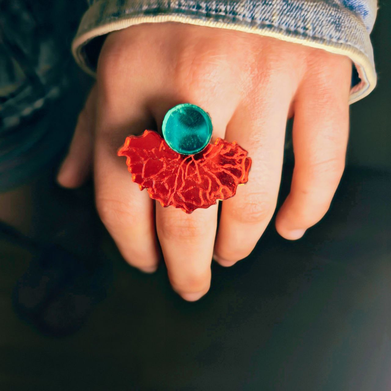 Passion flower ring