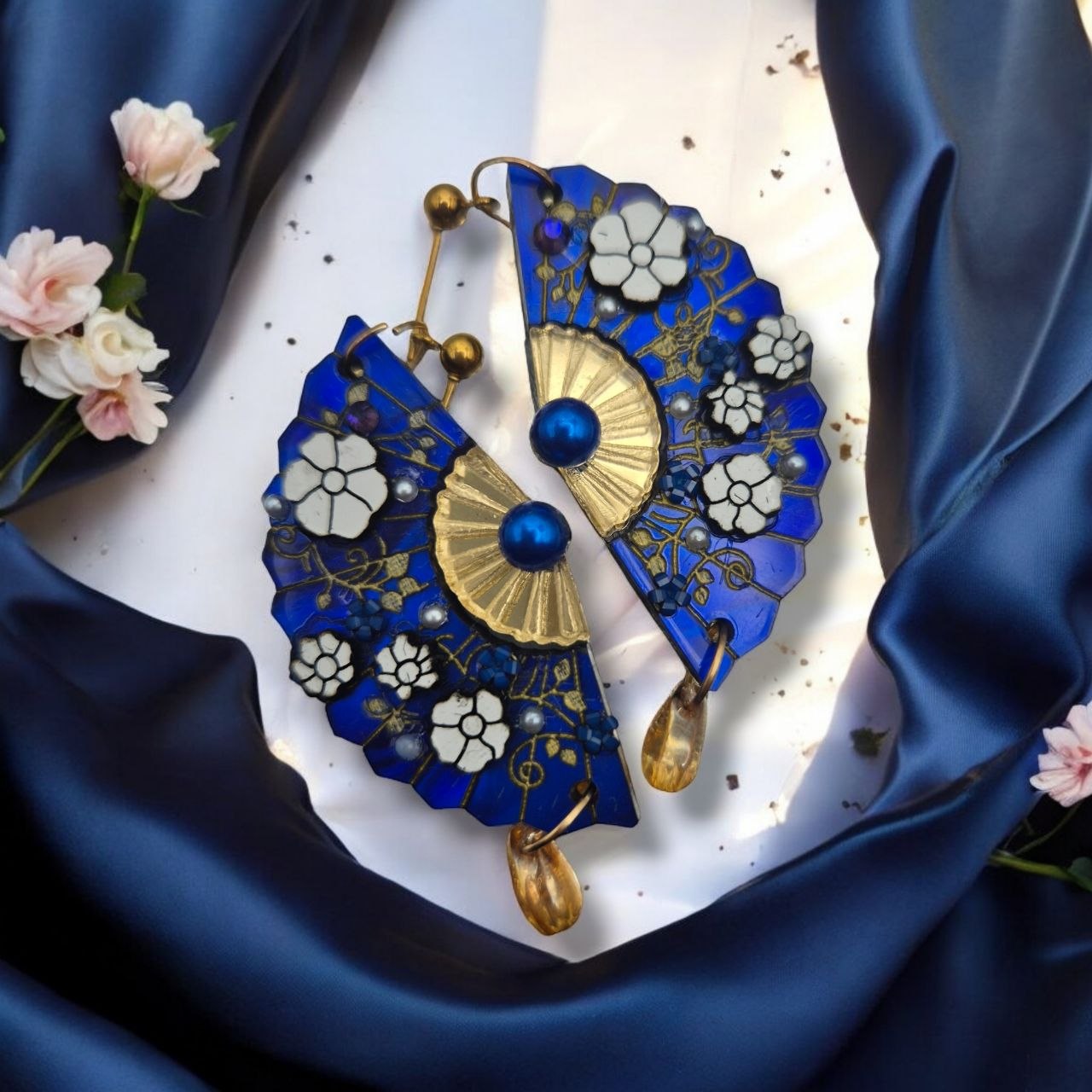 La nuit de Hastings | Boucles d'oreilles éventail