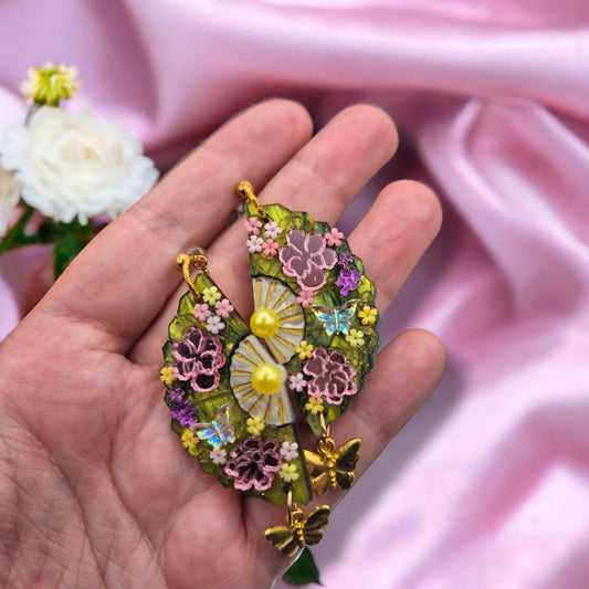 Las mariposas de Mayfair | Pendientes abanico