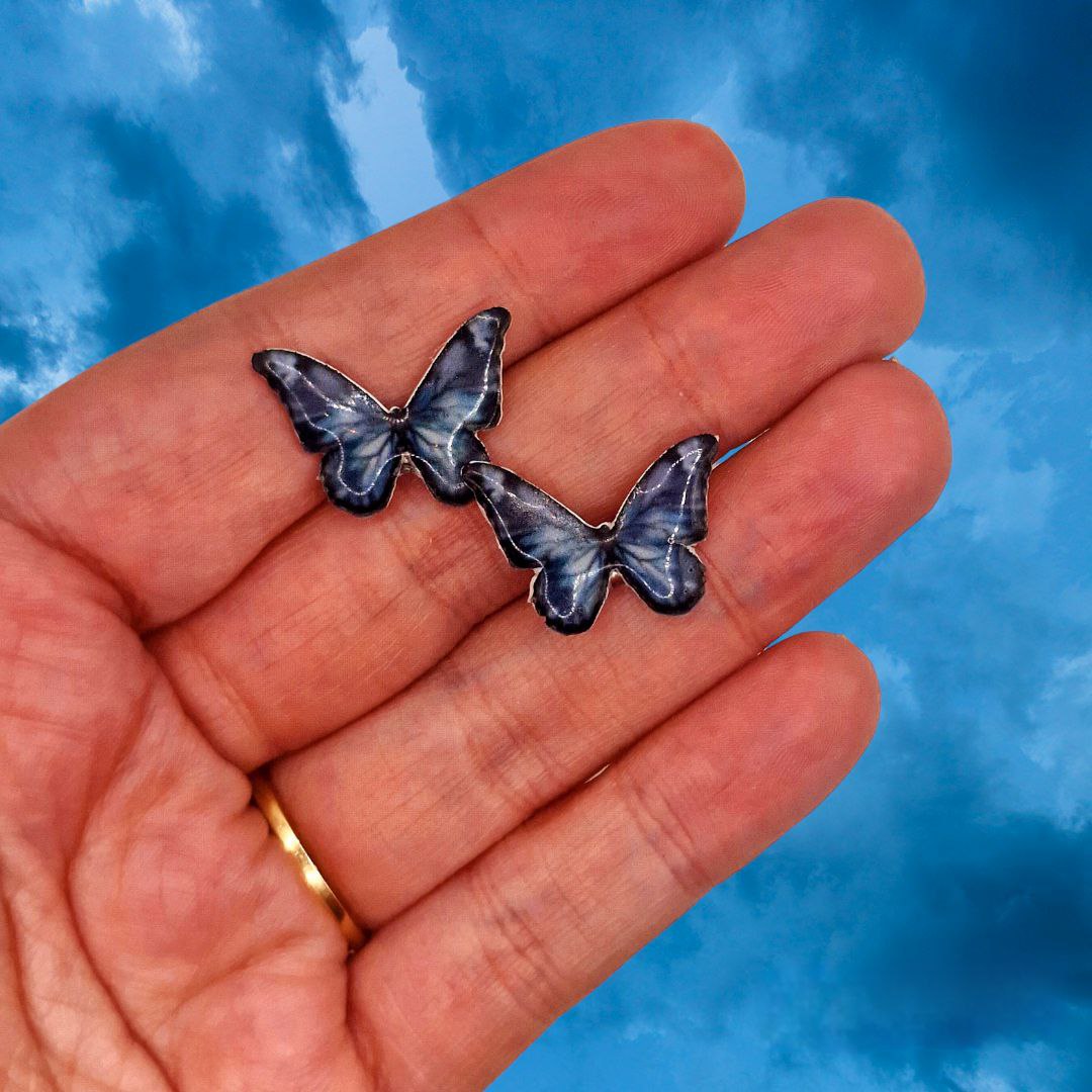 Mariposas azules pequeñas