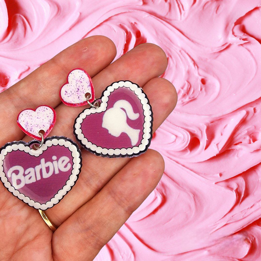 Corazón Barbie tarta de nata